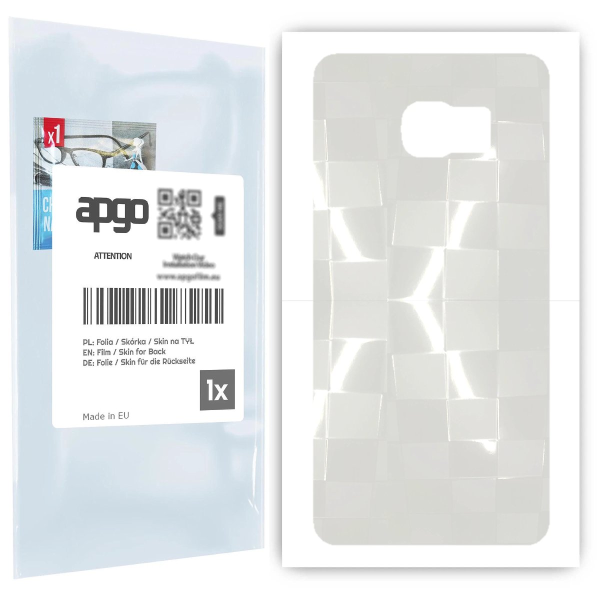 Folia hydrożelowa 3D naklejka przezroczysta na TYŁ do Samsung Galaxy S6 Edge+ SM-G928F - apgo hydrogel 3D TPU