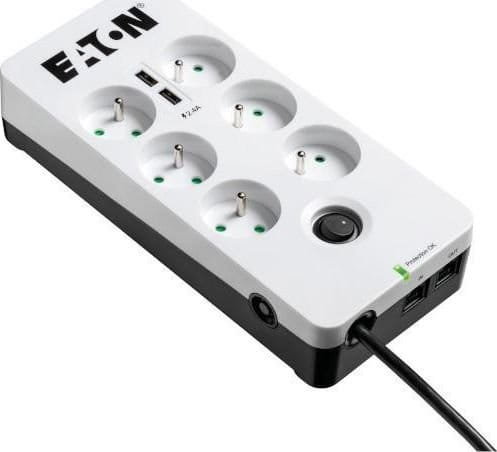 Eaton Listwa przeciwprzepięciowa PB6TUF (6 x UTE; 10 A; kolor biały) 2_268707