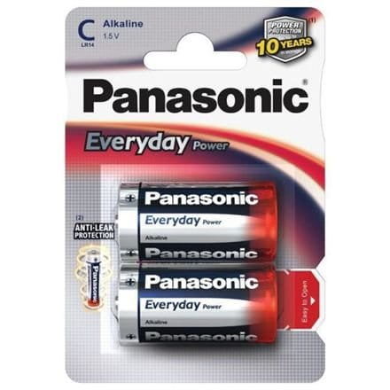 Panasonic Everyday Power Alkaline C size LR14EPS 2-pack LR14EPS/2BP