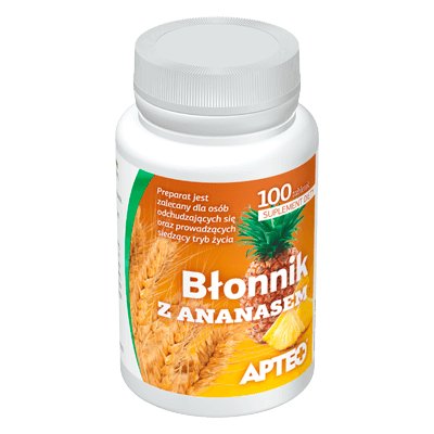 Synoptis SYNOPTIS PHARMA Błonnik z ananasem, 100 tabletek