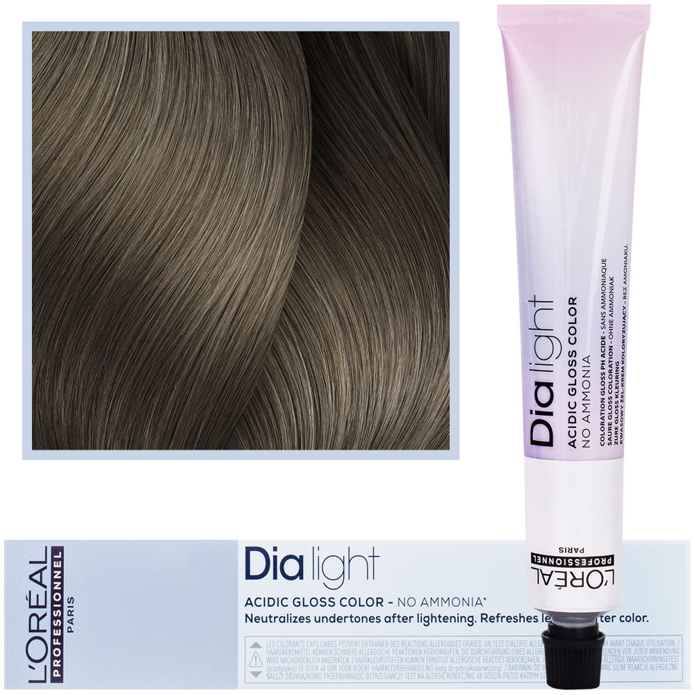 Loreal Dia Light, koloryzacja ton w ton o odczynie kwasowym, 7.01, 50ml