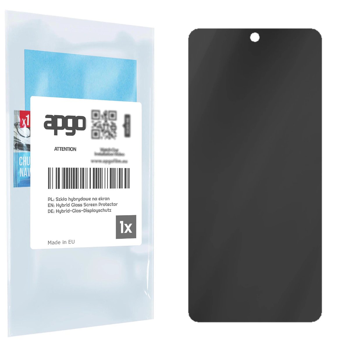 Filtr prywatyzujący Privacy 7H do Motorola Edge 20 Pro - apgo Flexible Glass niepękający
