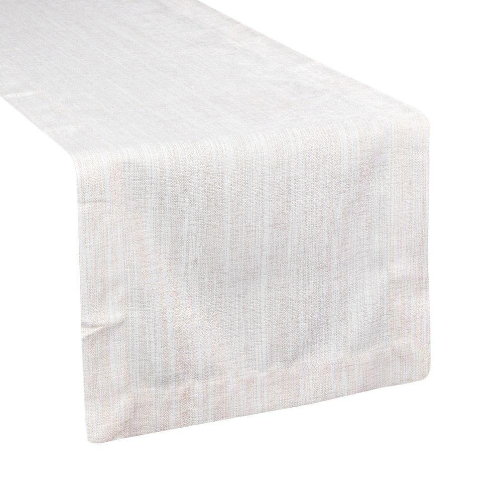 Bieżnik 40 x 140 Dekoracyjny Zoja Biały+Złoty