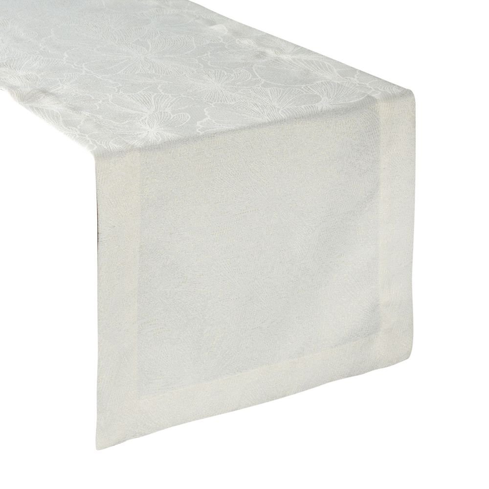 Bieżnik 40 x 200 Dekoracyjny Lena Krem+Złoty