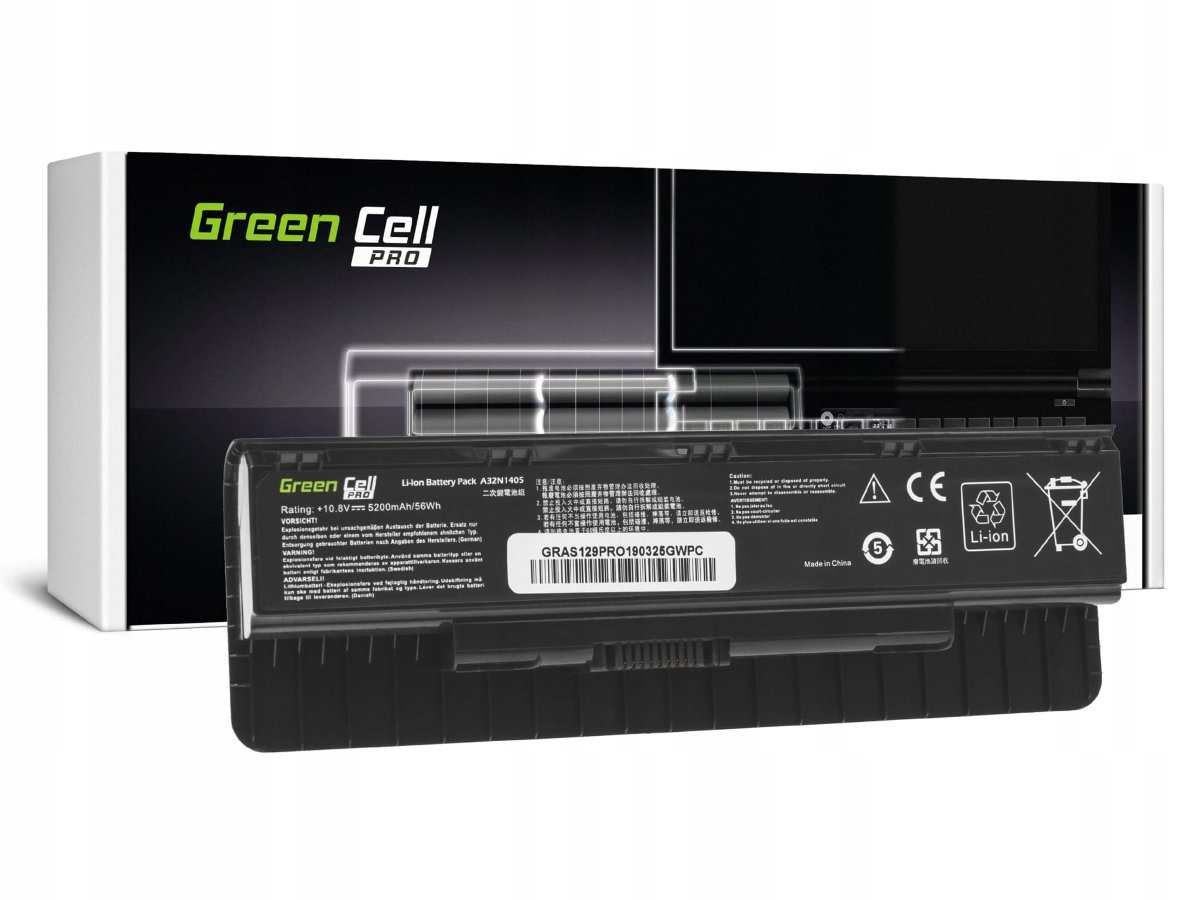 Green Cell Bateria PRO A32N1405 do Asus G551 G551J G551JM G551JW G771 G771J G771JM G771JW N551 N551J N551JM N551JW N551JX 5200mAh 10.8V ) AS129PRO AS129PRO