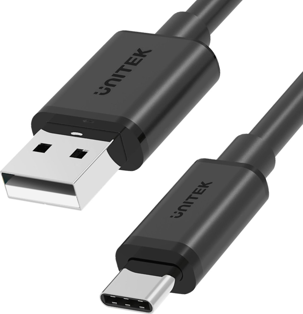 Unitek USB CABLE USB-A USB-C 25CM, Y-C480BK Y-C480BK