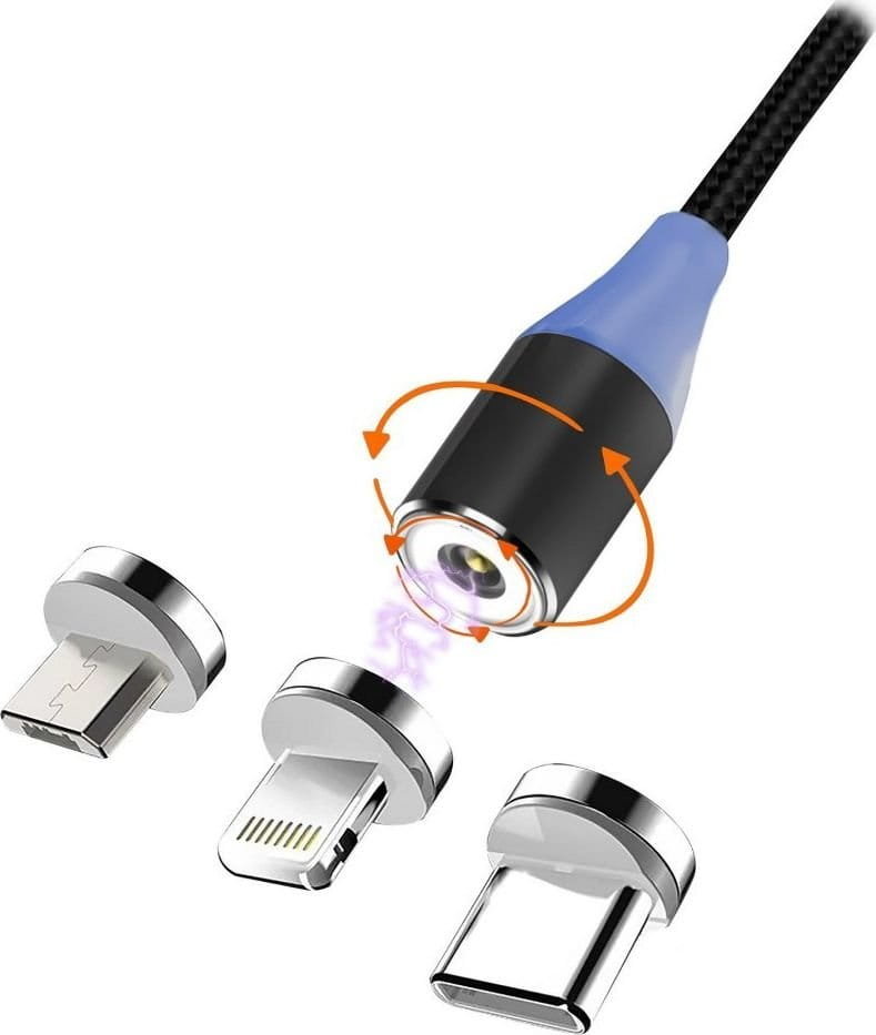 Kabel magnetyczny Msonic MLU657 3A 3w1 Mircro Usb/