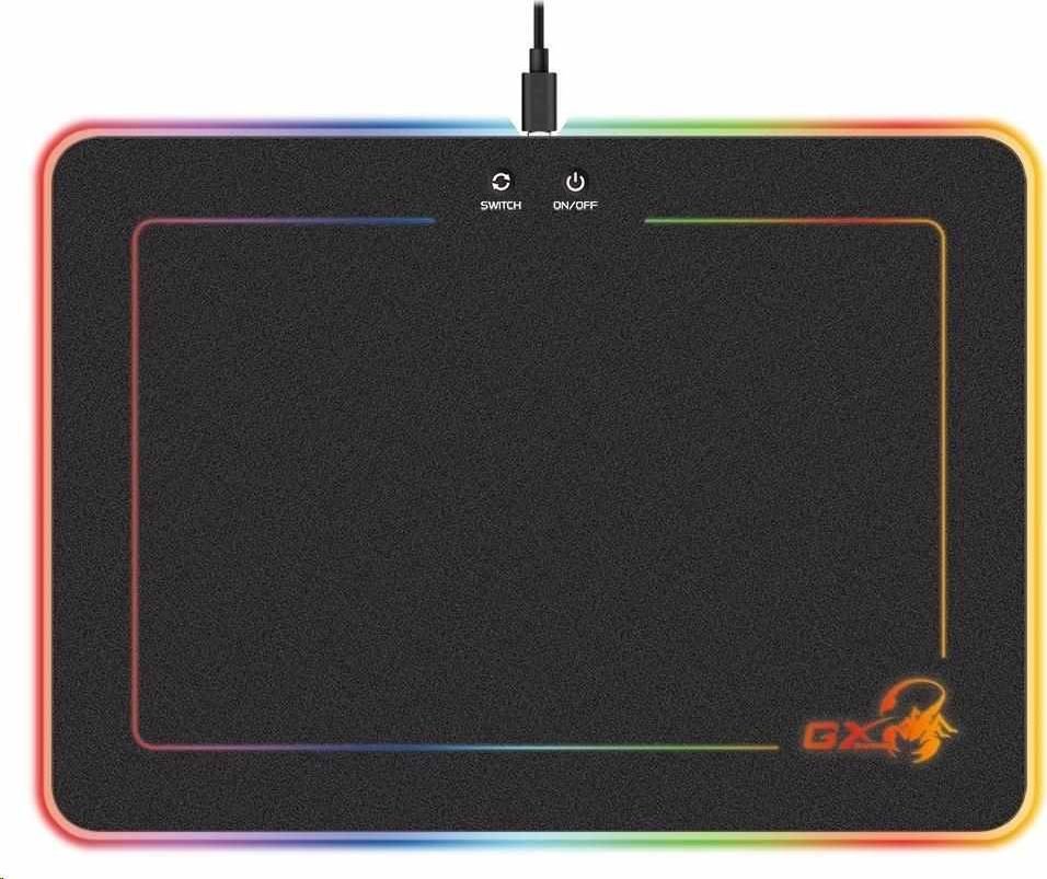 Genius Podkładka pod mysz GX Gaming GX-Pad 600H RGB podsvícení 35 x 25 cm 31250006400) Czarna