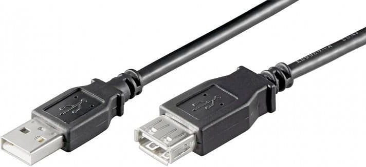 Przedłużacz Usb 2.0 A-a M/ż 30CM Czarny