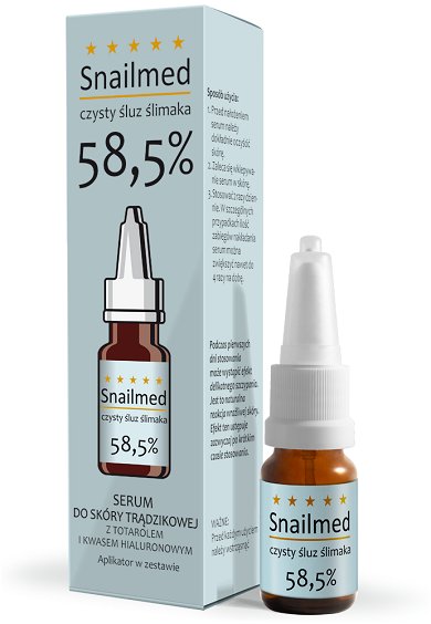 Serum ze śluzem ślimaka 58,5% Snailmed - Najlepsze