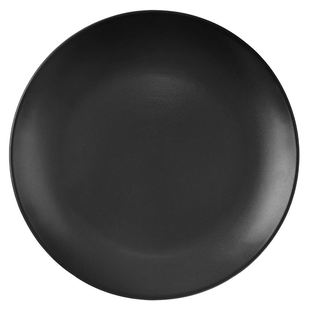 Orion Komplet ceramicznych talerzyków deserowych Alfa 21 cm, czarny, 6 szt.