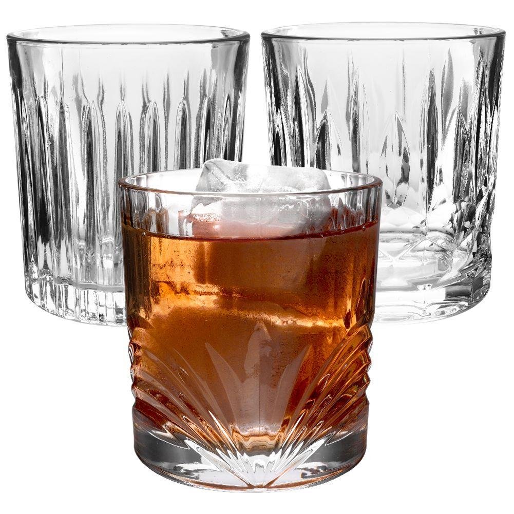 Szklanka szklanki do whisky drinków napojów zestaw komplet szklanek 330 ml 3 sztuki kod: O-139123