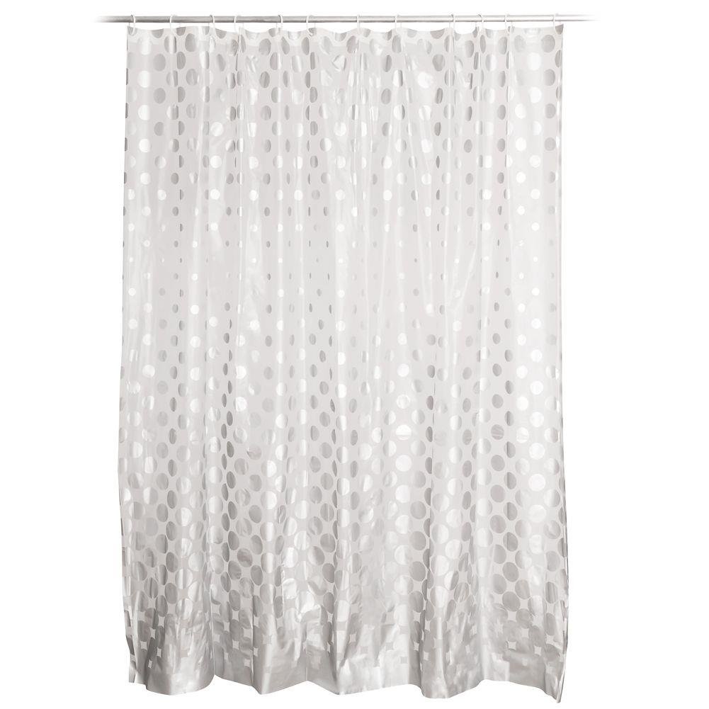 Bathroom Solutions Zasłona prysznicowa pod prysznic gruba haczyki 530210-W2