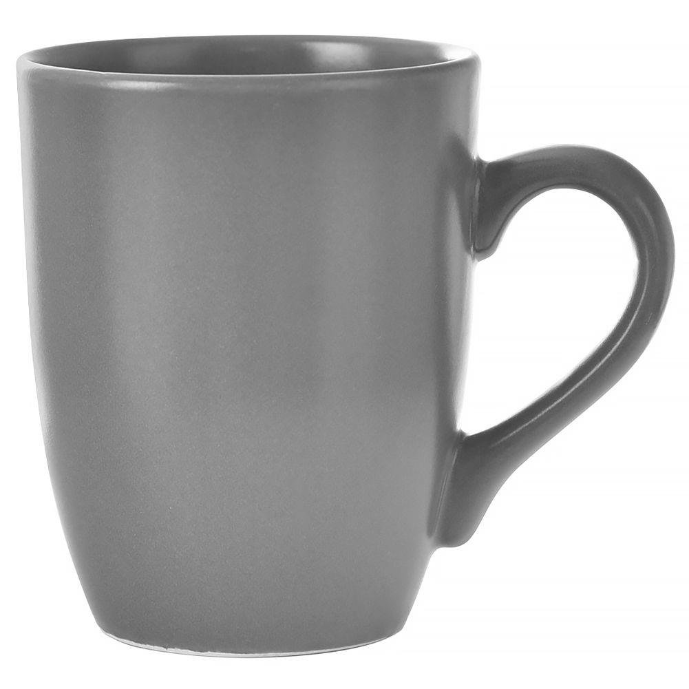 Orion Kubek z uchem do picia kawy herbaty napojów ceramiczny szary alfa 350 ml O-128861 + O-128861