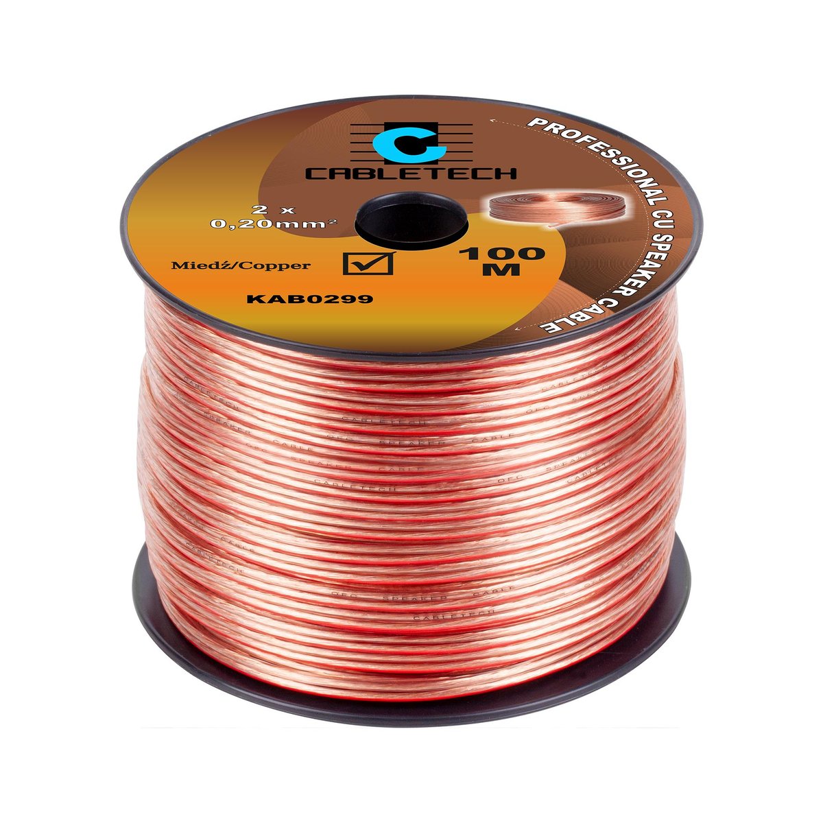 CABLETECH Kabel głośnikowy 0,2mm LEC-KAB0299