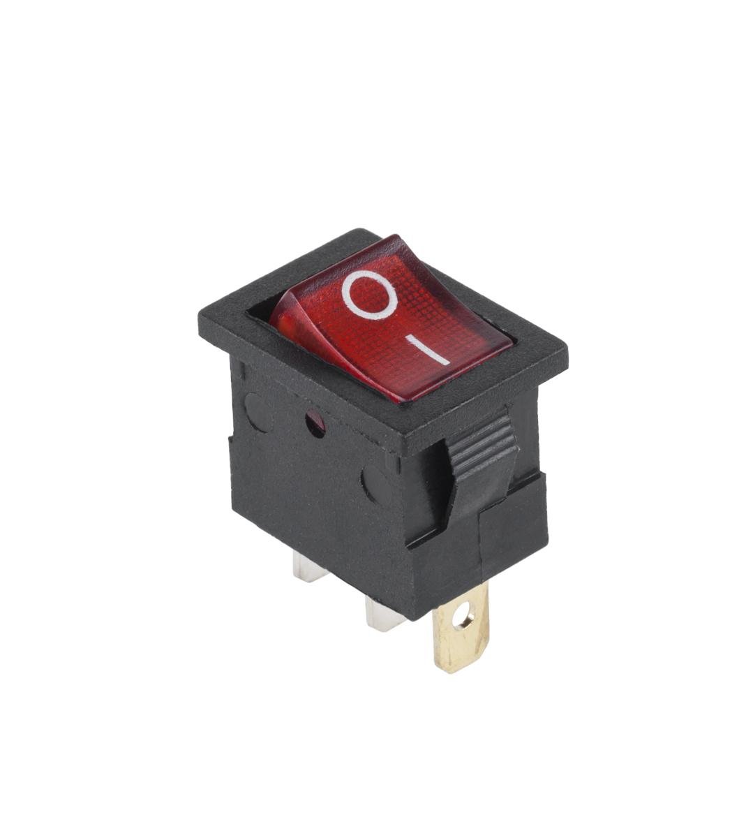 LP PRK0120B Złącze przełącznik MK1011 podświetlany czerwony 230V LEC-PRK0120B