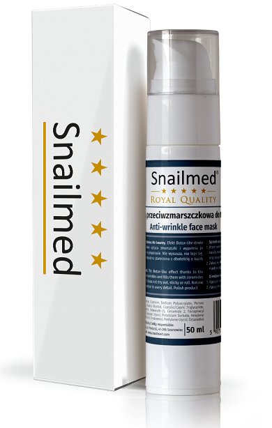 Snailmed Maska do twarzy na dzień. Przeciwzmarszczkowa botox-like. 50ml