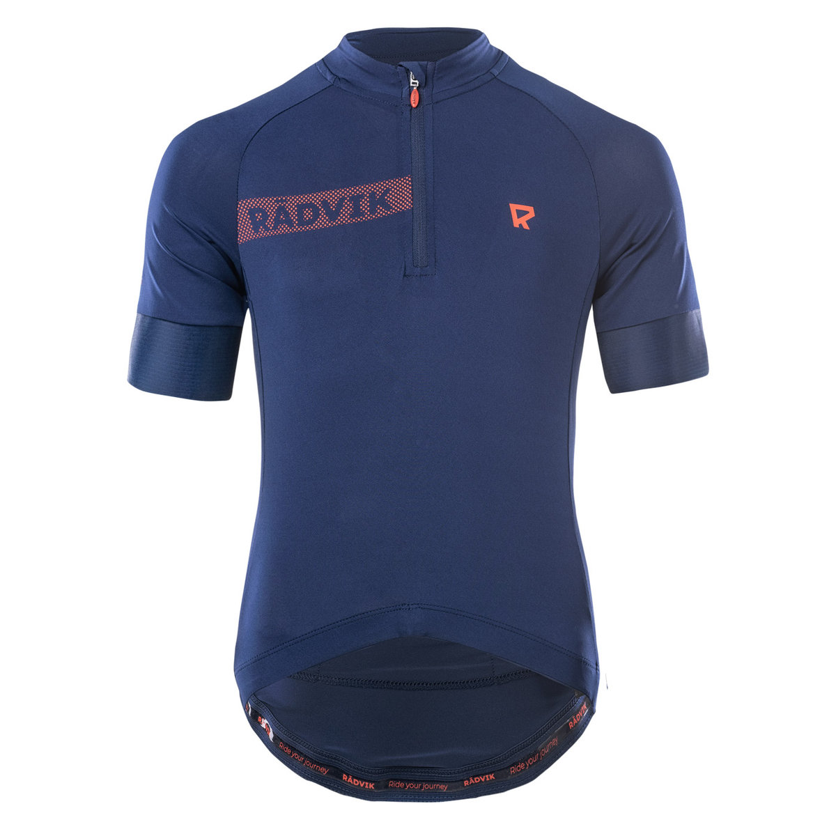 Radvik, Koszulka męska rowerowa, Medieval Blue/Tangarine Tango, XXL