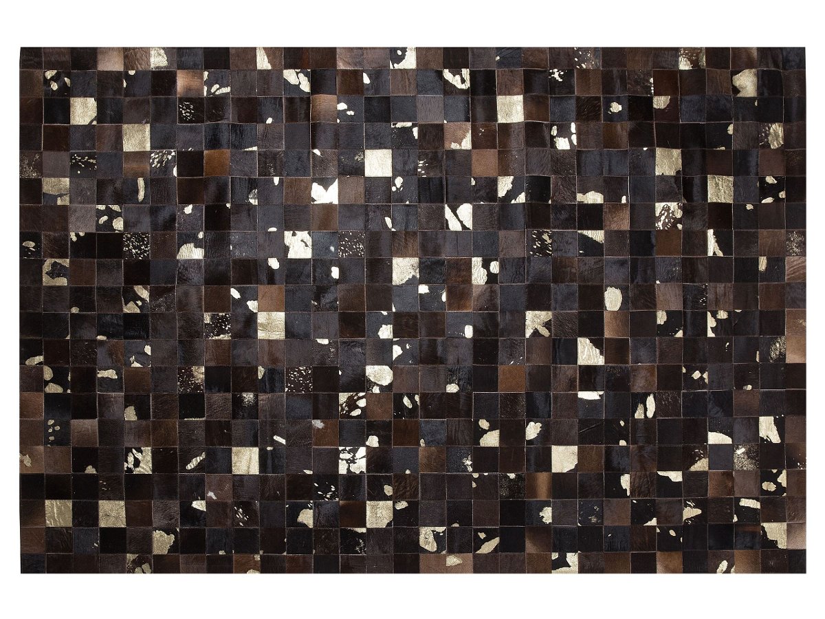 Фото - Килим Beliani Dywan Patchwork Skórzany 160 X 230 Cm Brązowy Bandirma Lumarko! 