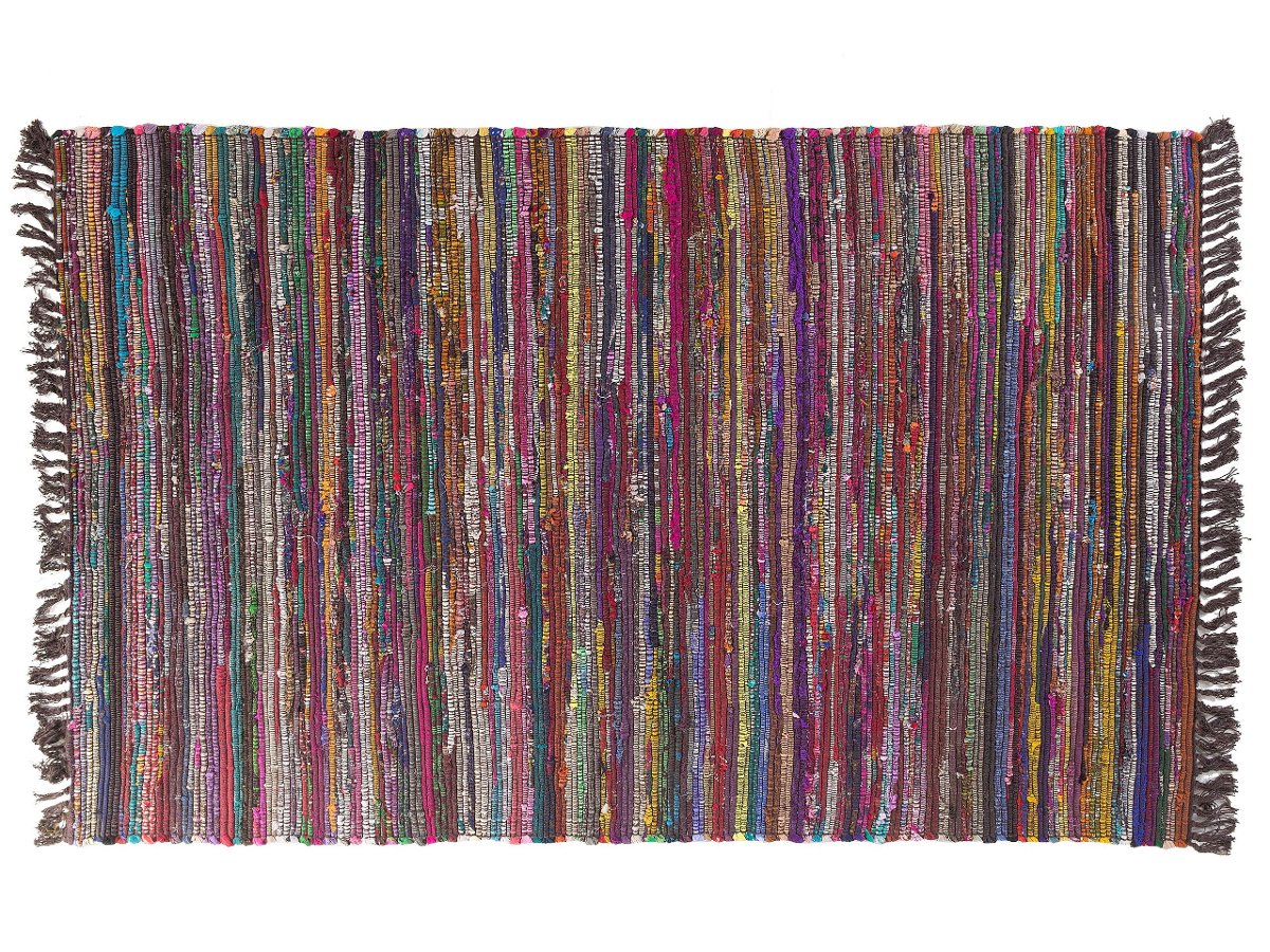 Dywan 140 X 200 Cm Ciemny Wielokolorowy Danca