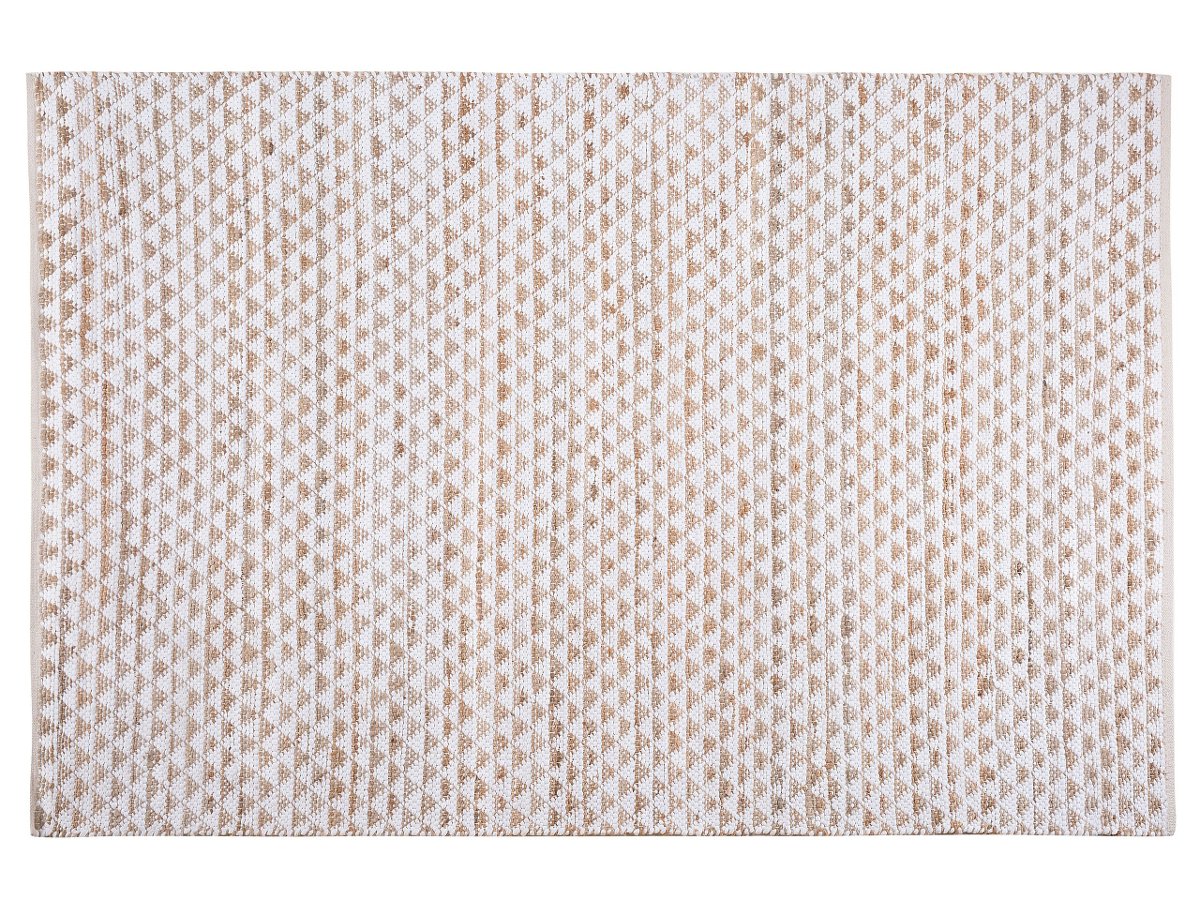 Dywan Z Juty 140 X 200 Cm Beżowy Tunceli