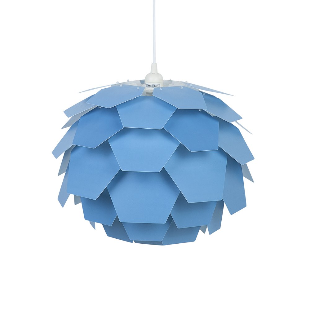 Beliani Lampa wisząca Lampa wisząca niebieska SEGRE 71642
