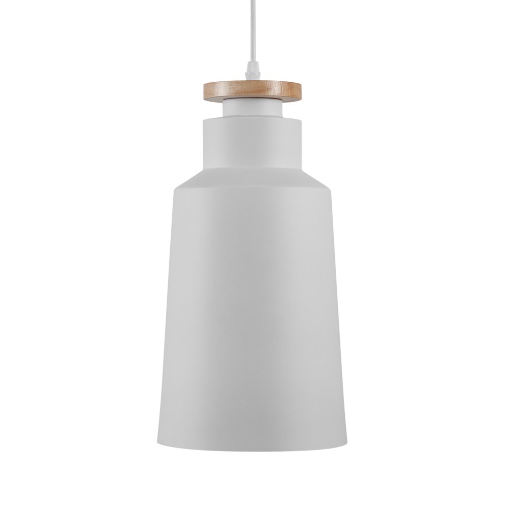 Beliani Lampa wisząca Lampa wisząca metalowa biała NEVA 75461