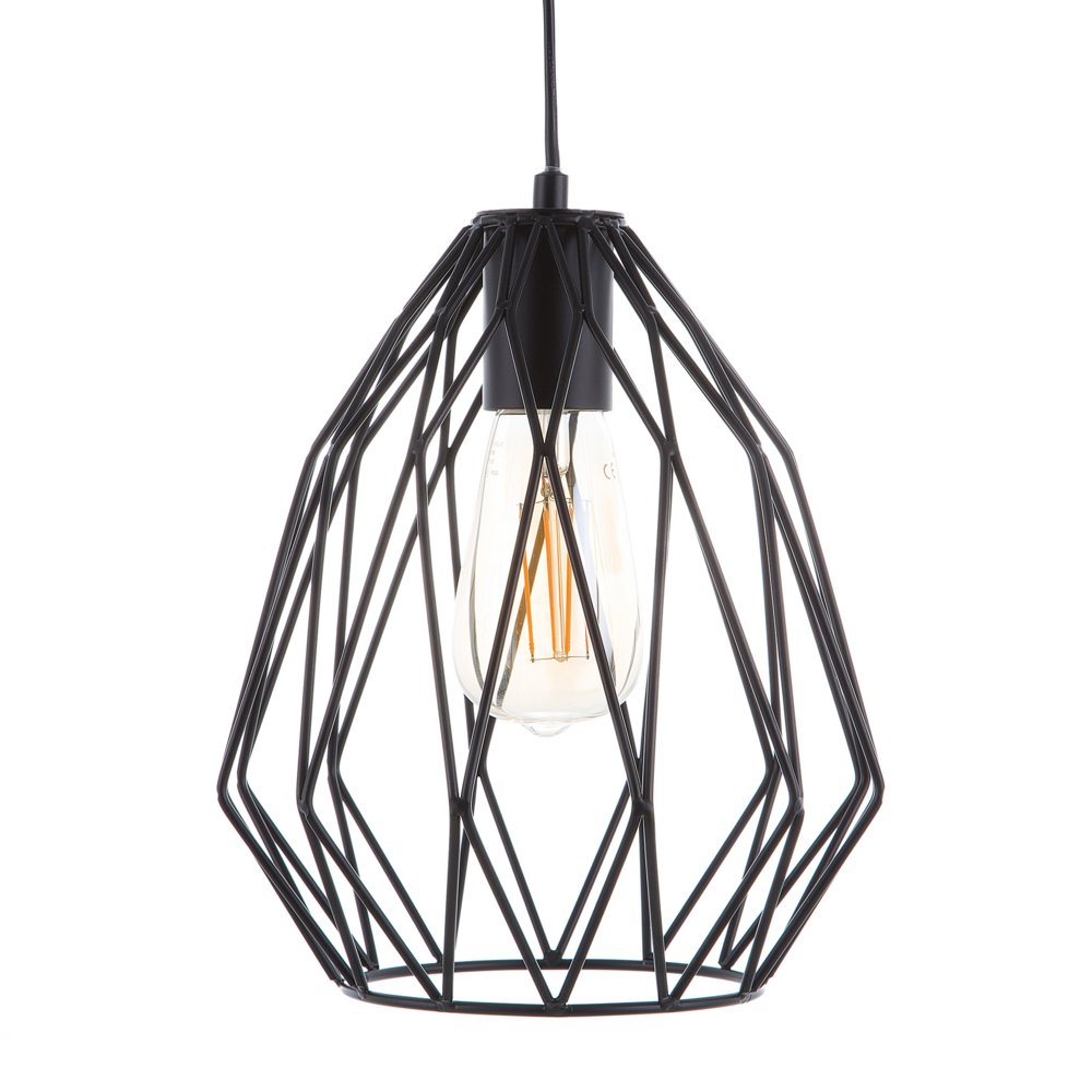 Beliani Lampa wisząca Lampa wisząca metalowa czarna MAGRA 78656