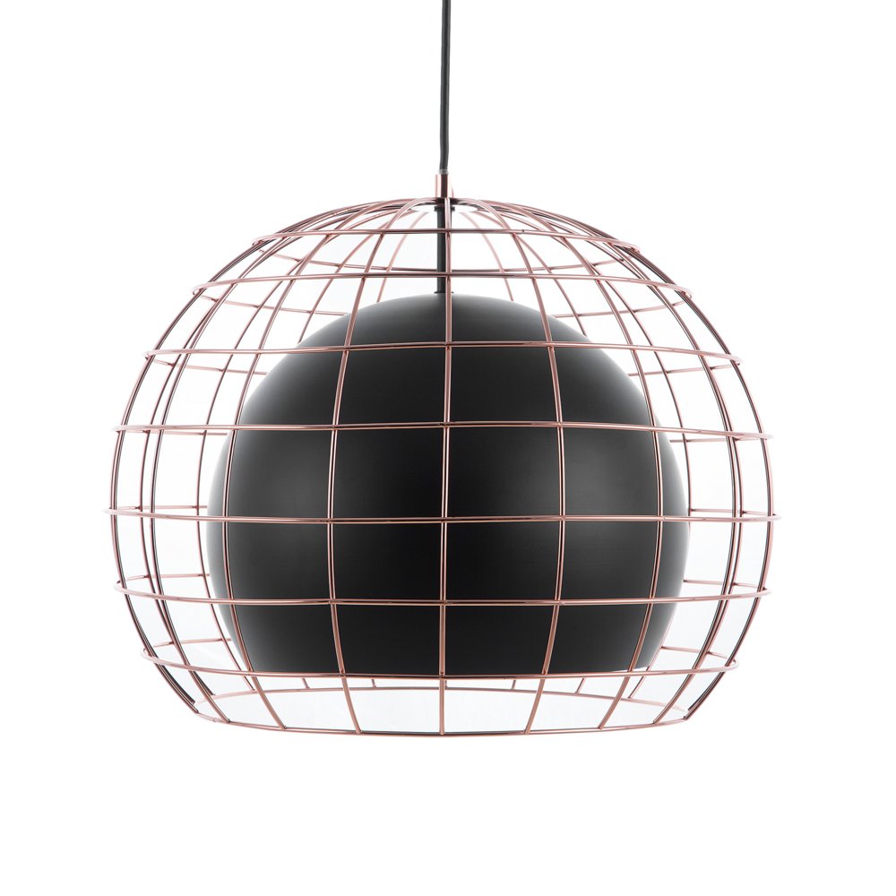 Beliani Lampa wisząca Lampa wisząca metalowa czarna LIRI 79029
