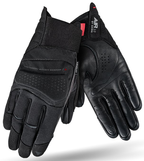 Rękawice motocyklowe damskie Shima Air 2.0 czarne XS