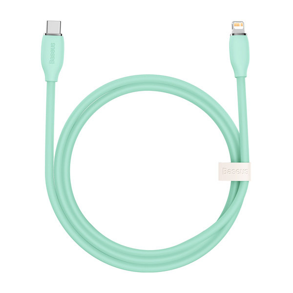 Baseus Baseus USB-C Lightning Jelly 20W 1,2m zielony CAGD020006
