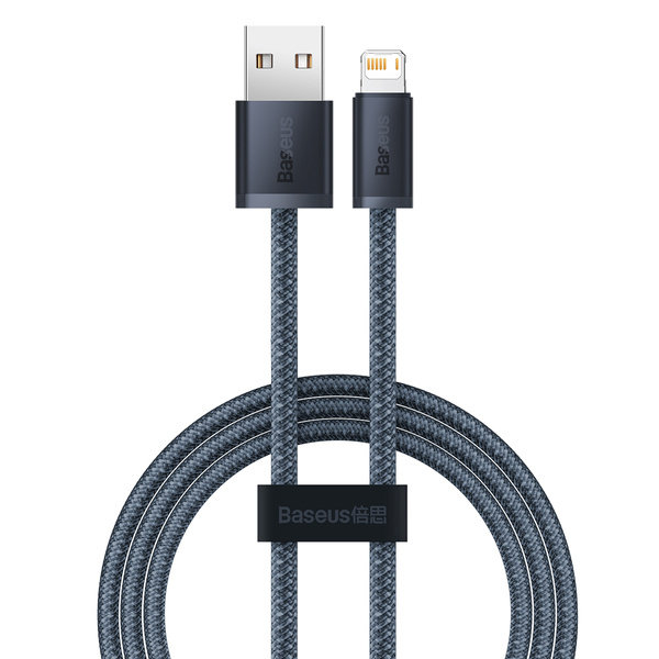 Baseus kabel do iPhone USB - Lightning 1m, 2,4A szary (CALD000416) CALD000416