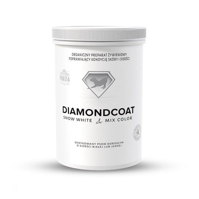 Pokusa DiamondCoat Deep Color & Super Shine 1000g- poprawia kondycję skóry i sierści