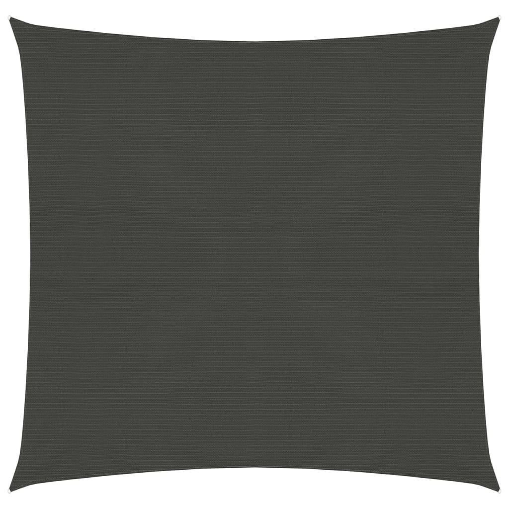 vidaXL Żagiel przeciwsłoneczny, 160 g/m, antracytowy, 7x7 m, HDPE