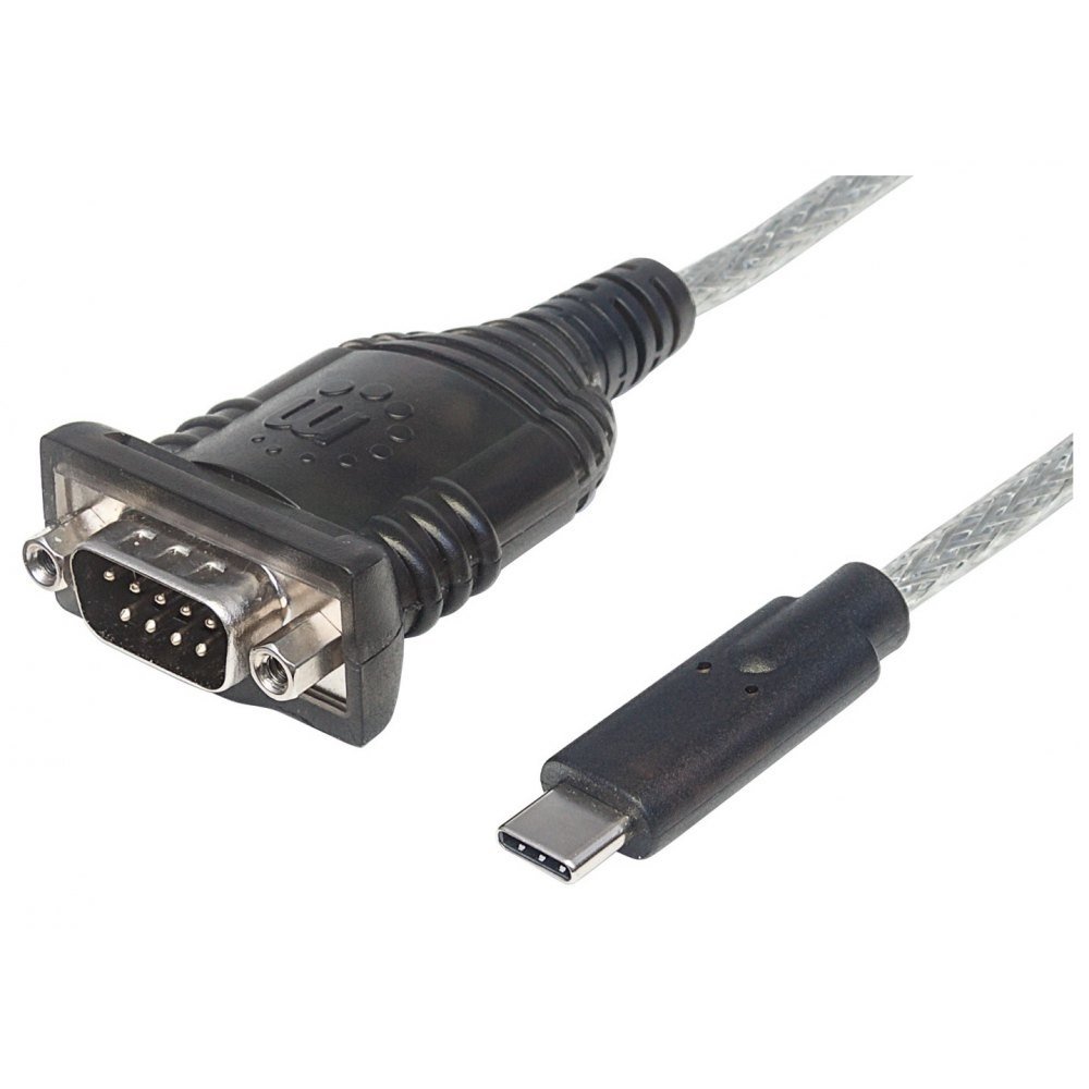 Manhattan Kabel USB TypC Seriell-Konverter RS232/COM/DB9 0,45m 151283