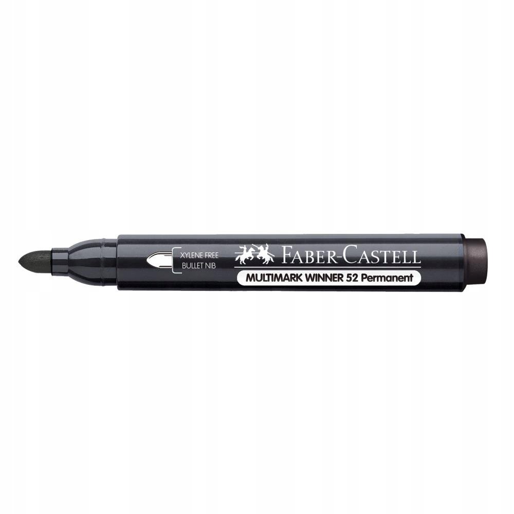 Faber-Castell Marker FABER-CASTELL 52 permanentny czarny końcówka okrągła AB800FBC