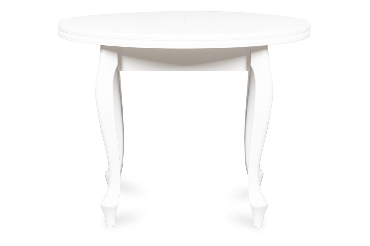 Okrągły stół rozkładany glamour biały ALTIS