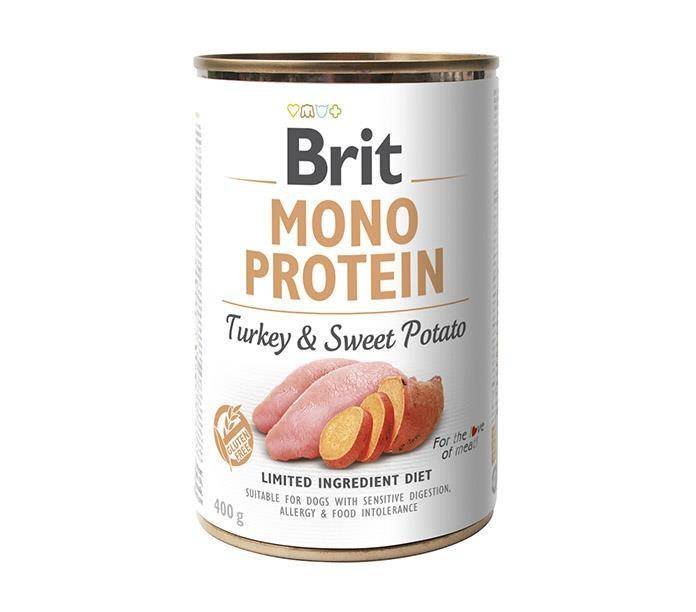 Brit Mono Protein Turkey & Sweet Potato puszka 400g