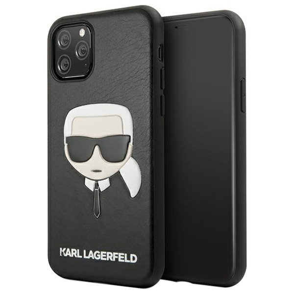 Karl Lagerfeld Silicone Ikonik Karl`s Head Etui iPhone 11 Pro czarny) 10_19084