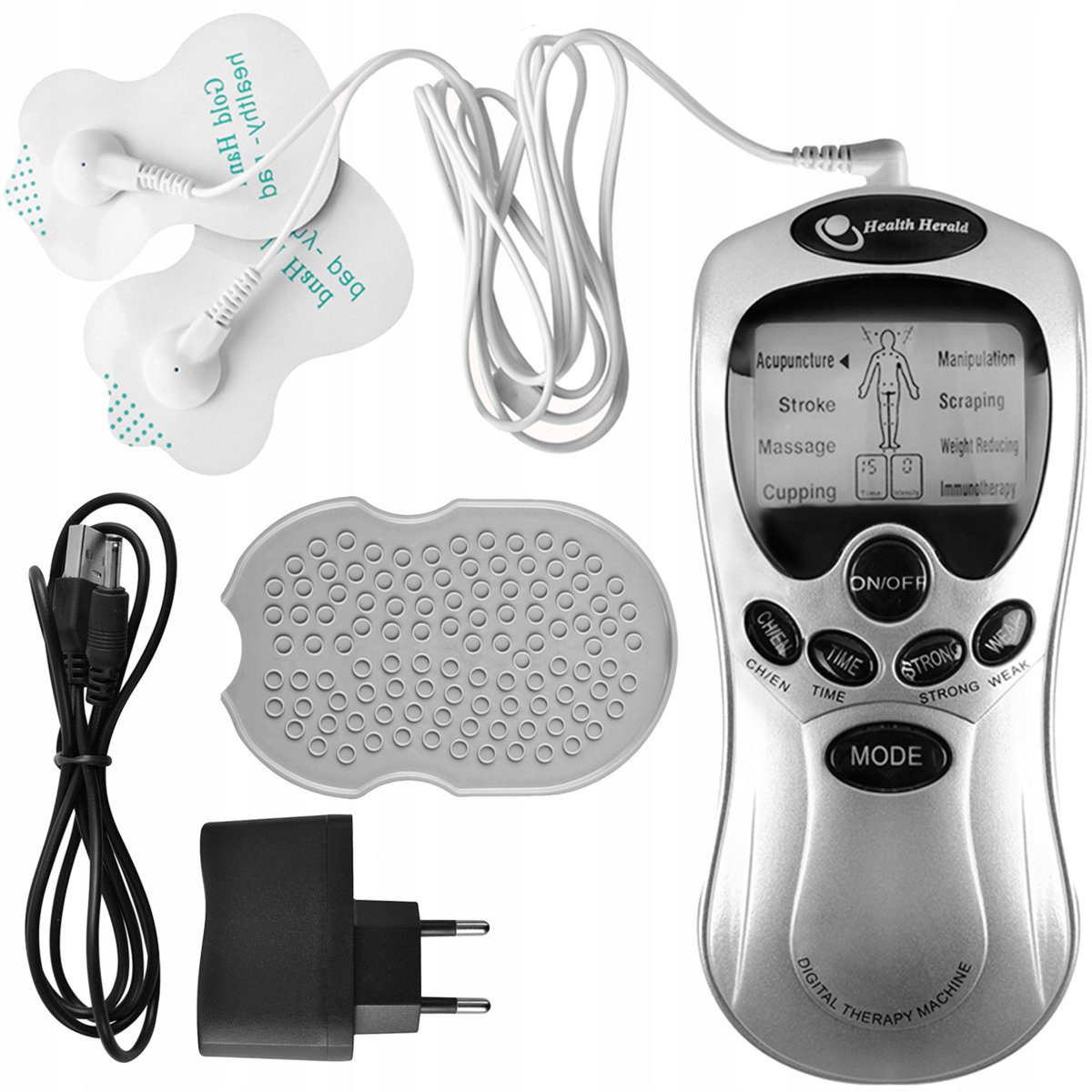 Elektrostymulator Mięśni Tens Ems Zestaw