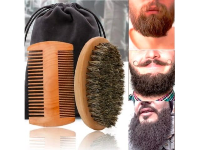 Kartacz Szczotka Do Brody Z Naturalnego Włosia