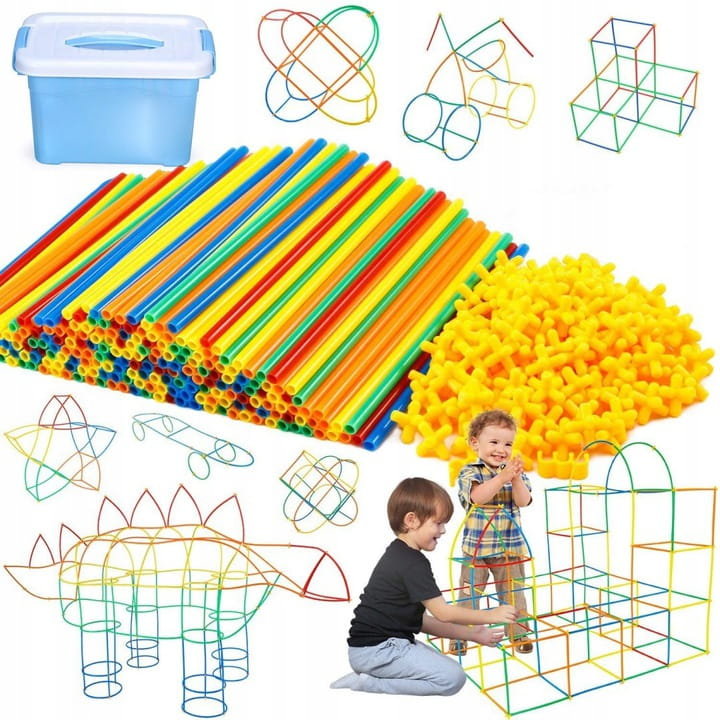 KONSTRUKCYJNE SŁOMKI ZESTAW