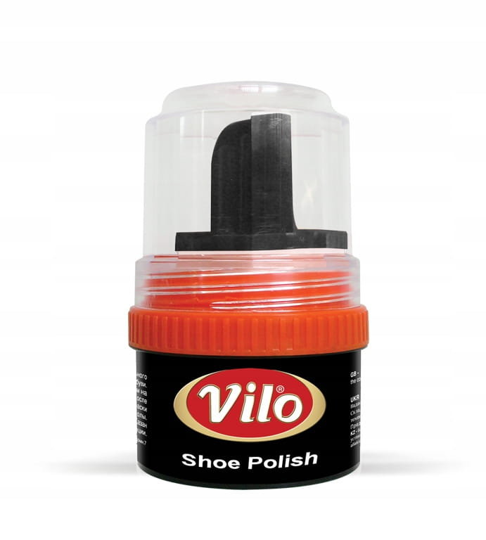 Vilo VILO Pasta do butów z gąbką BRĄZOWA, 60 ml 8697422820617