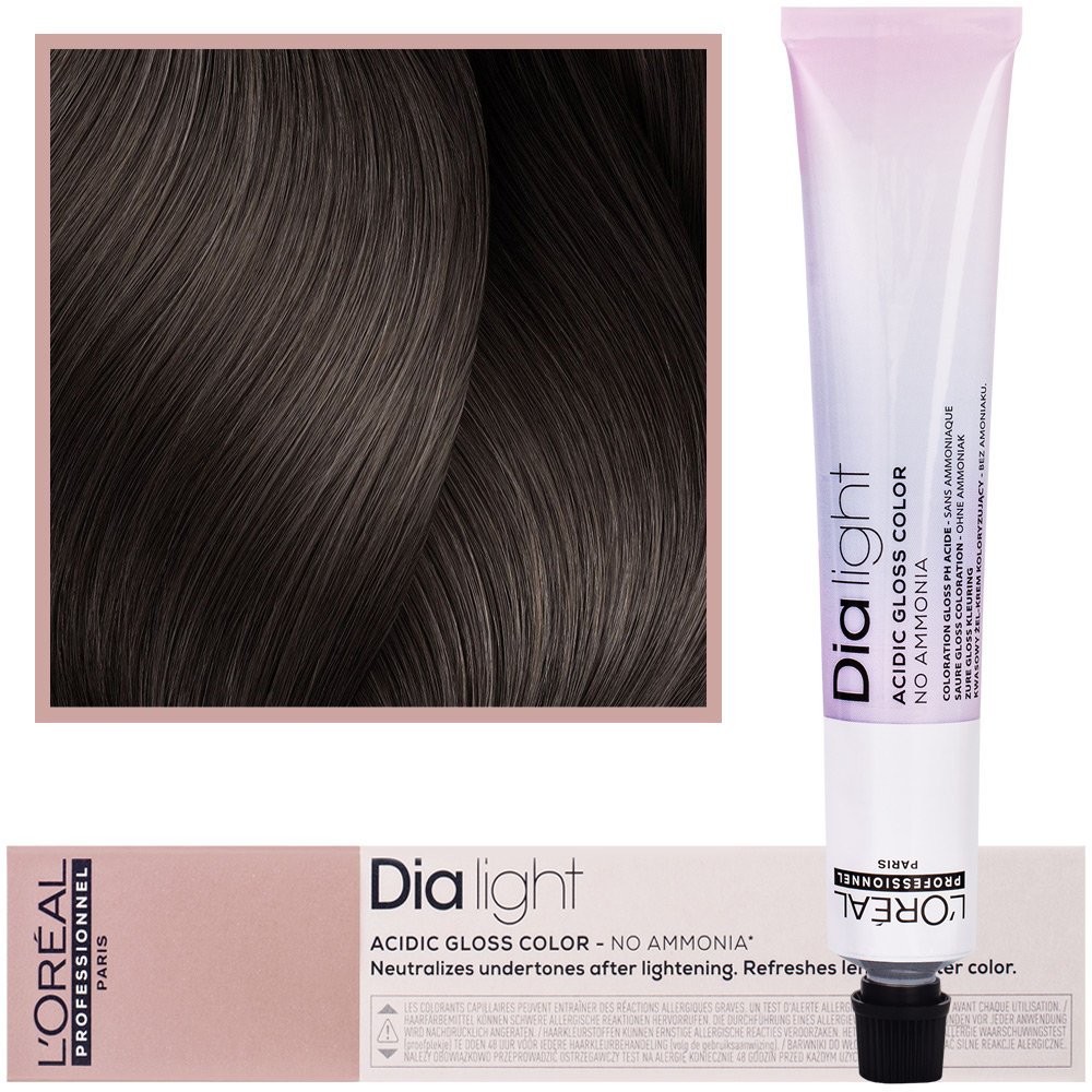 Loreal Dia Light, koloryzacja ton w ton o odczynie kwasowym, 7.12, 50ml