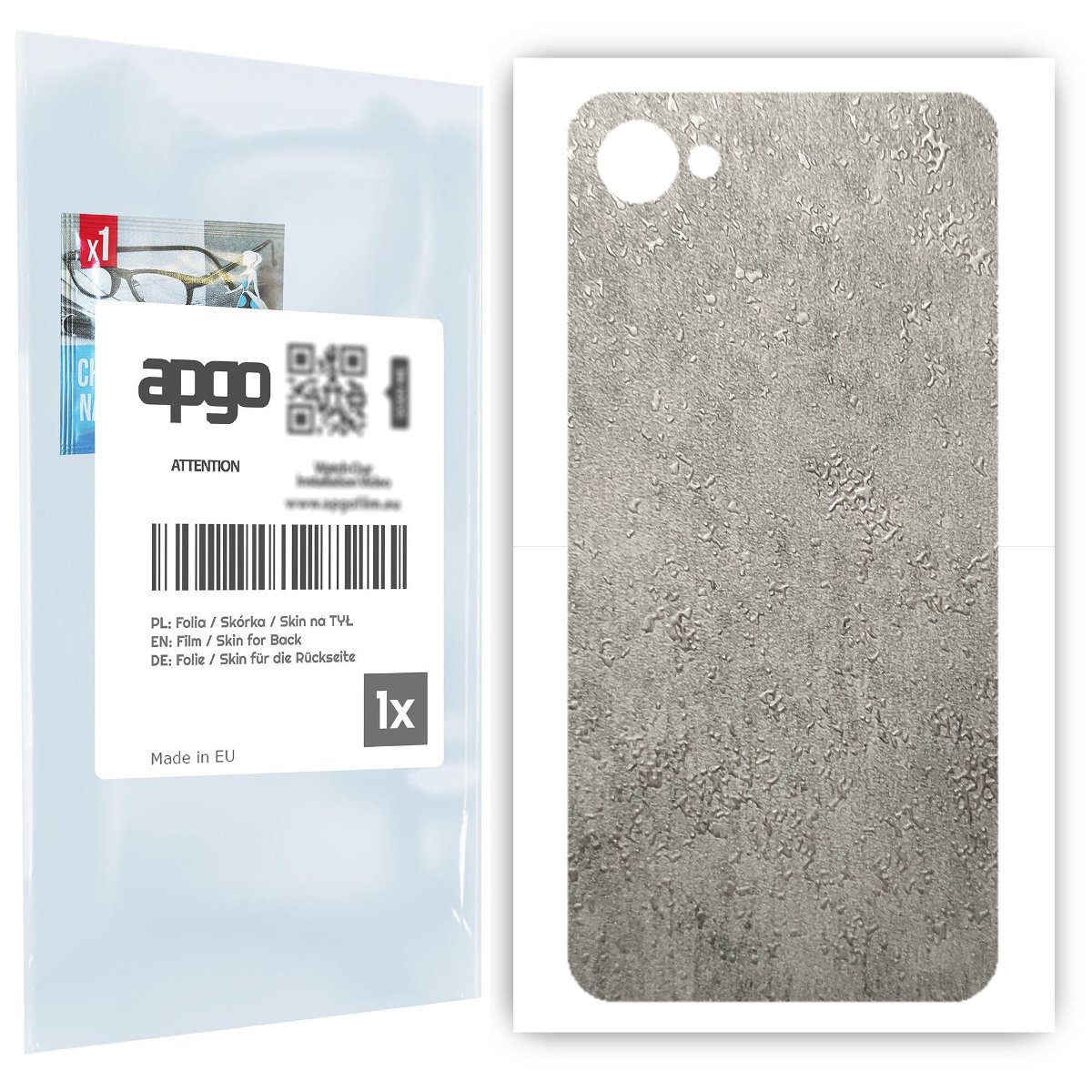 Folia naklejka skórka strukturalna na TYŁ do HTC Desire 12 -  Beton - apgo SKINS
