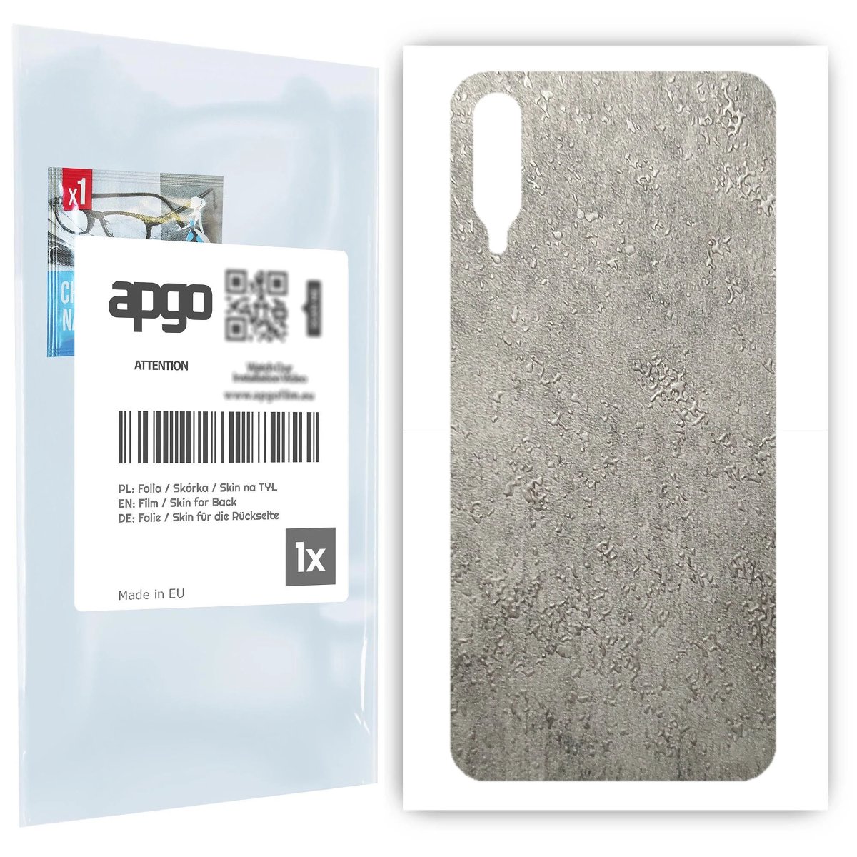 Folia naklejka skórka strukturalna na TYŁ do Samsung Galaxy A30s -  Beton - apgo SKINS