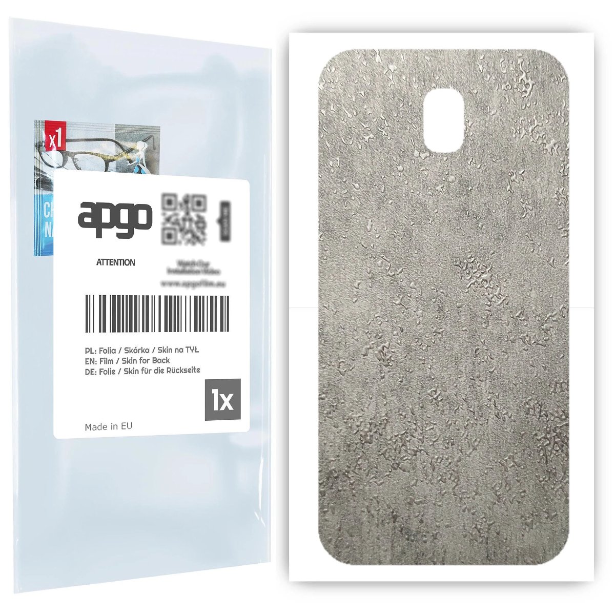 Folia naklejka skórka strukturalna na TYŁ do Samsung Galaxy J5 (2017) -  Beton - apgo SKINS