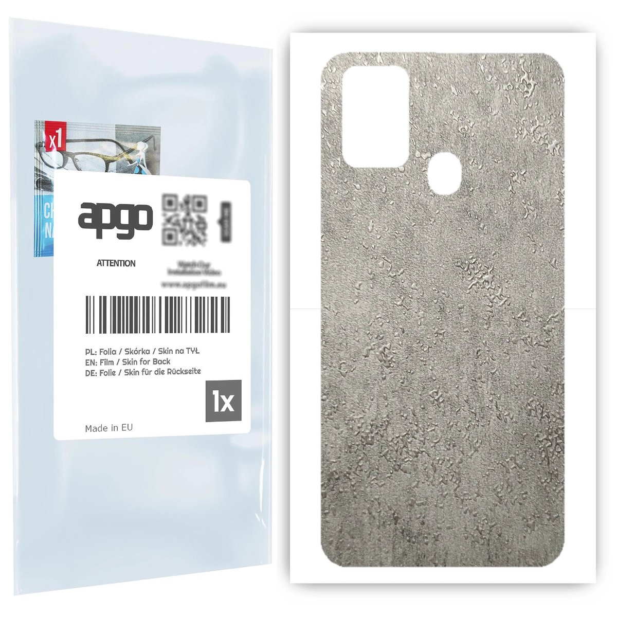 Folia naklejka skórka strukturalna na TYŁ do Samsung Galaxy M31 -  Beton - apgo SKINS