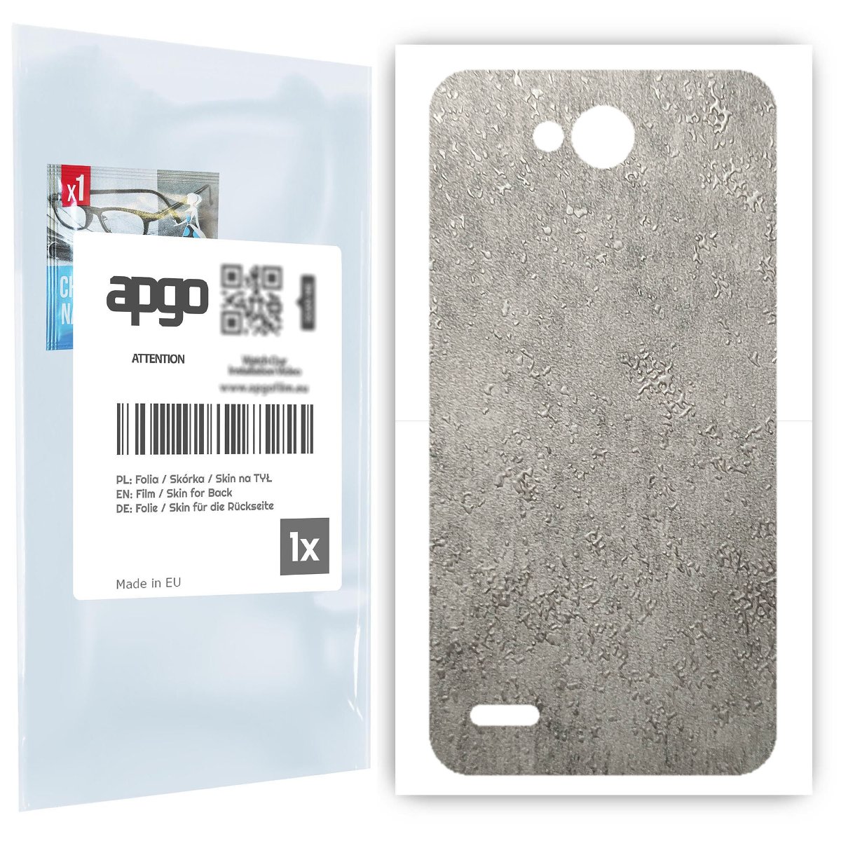 Folia naklejka skórka strukturalna na TYŁ do LG X power2 -  Beton - apgo SKINS