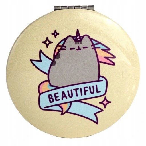 Pusheen Cat Kot Pusheen lusterko Beautiful Zółte